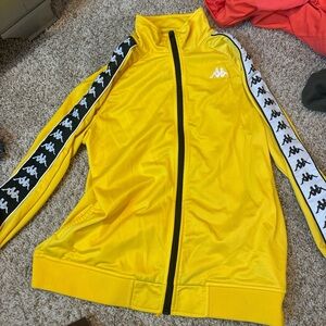 Kappa Vibrant Yellow Jacket with Black Accents